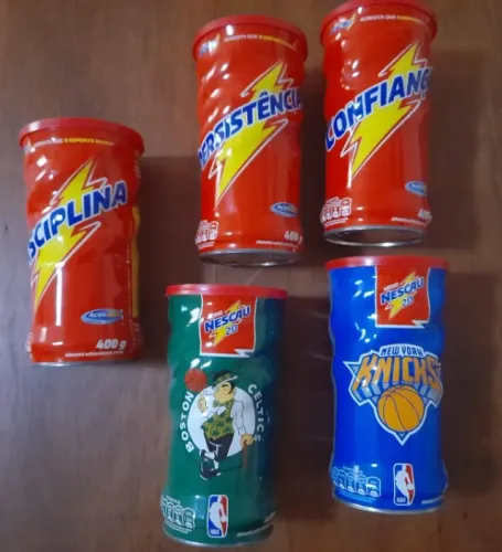 Antigas latas colecionáveis todas 5 unidades 20,00