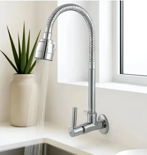 Promoção! Torneira gourmet de parede! Inox inoxidável e plástico! (NOVA)