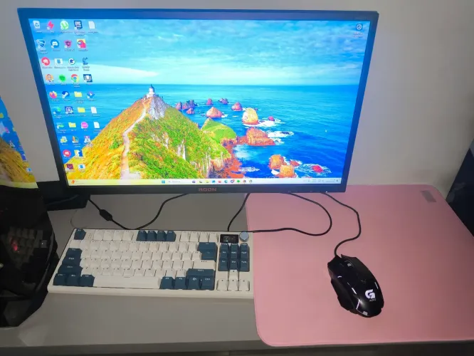 Monitor 240hz e teclado magnético a venda