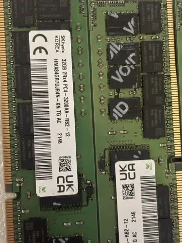 Memória servidor 32gb 3200mhz ecc Rdimm sk hynix
