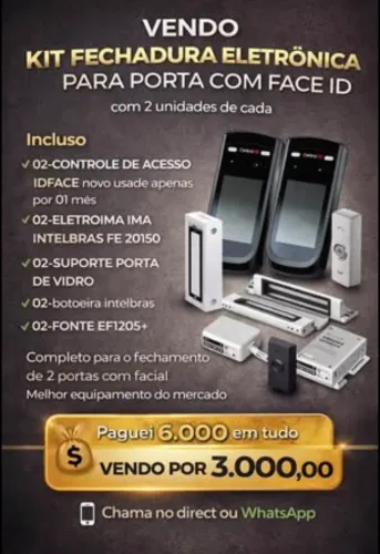 Kit de fechadura com Face ID é eletroímã completo