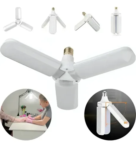 Lâmpada Led 45w Pétalas Bulb Dobrável Branco 6500k Ajustável