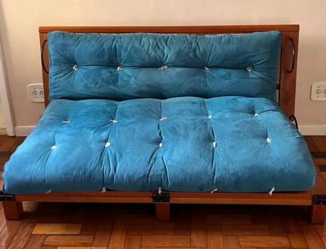 Futon casal madeira nobre