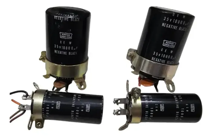 BSV77057 4x Capacitor Eletrolítico 10000uf X 35v + 1000 X 63v Sansui