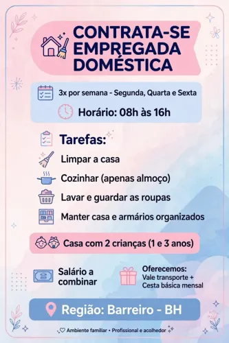 Contrata-se doméstica