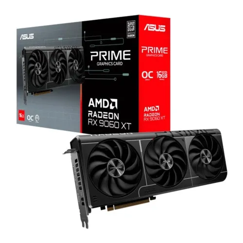PLACA DE VIDEO ASUS RADEON RX 9060 XT PRIME OC EDITION, 16GB, GDDR6