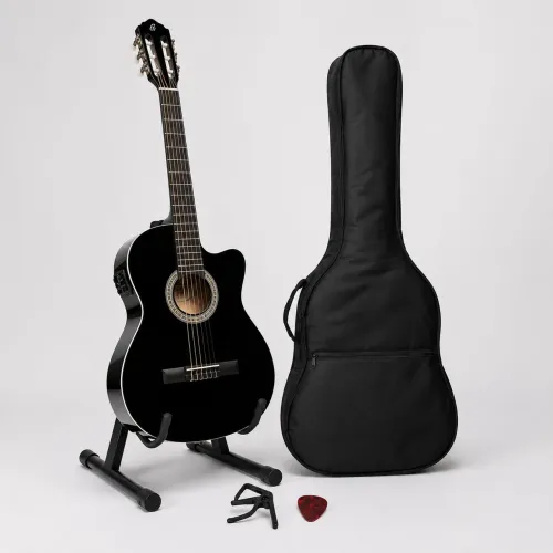 Violão Giannini SF-14 CEQ Elétrico Preto + Kit Completo | Estado de Novo