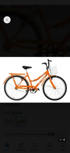 Bicicleta com cesta