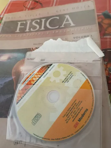 Livro de Física + CD,Tipler e Mosca para cientistas e engenheiros+ CD do livro Ramalho