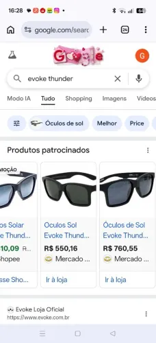 Óculos Evoke thunder