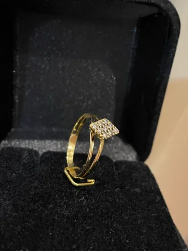 Anel ouro 18k c/ Brilhantes