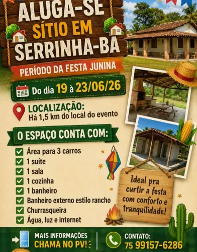 Sítio para Veraneio em Serrinha * 