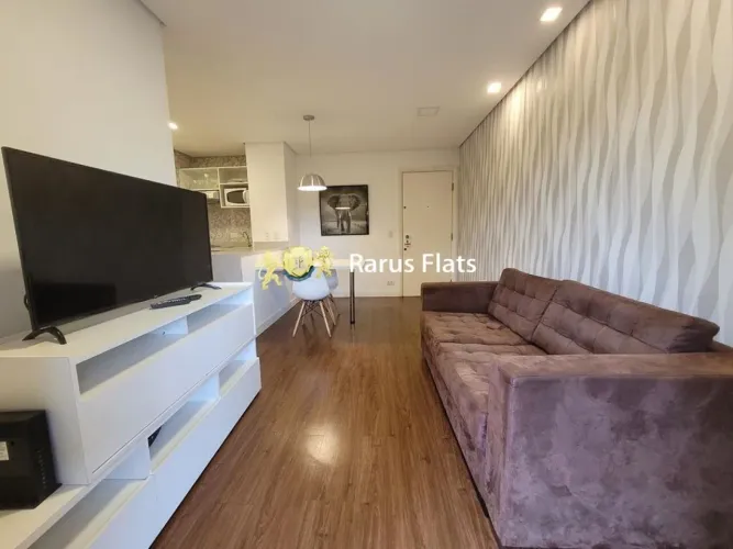 Flat com 1 Quarto para alugar, 40m² - Itaim Bibi