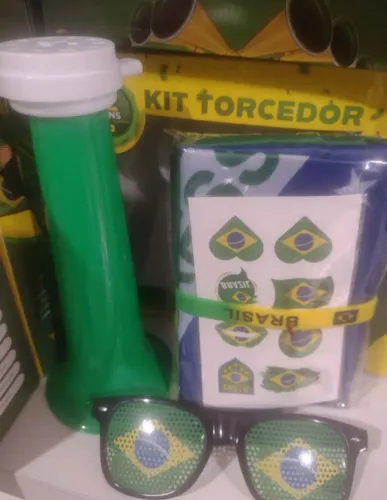 Kit Torcedor Brasil Copa Do Mundo 2026 Combo 12 Ítens