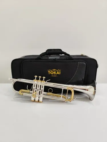 Trompete Tokai TR-400PG SIB Prata/Dourado NOVO/Troco/Parcelo Cartão
