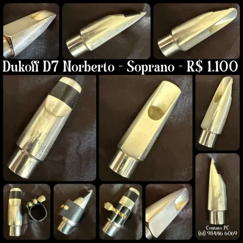 Boquilha para Sax Soprano Dukoff D7