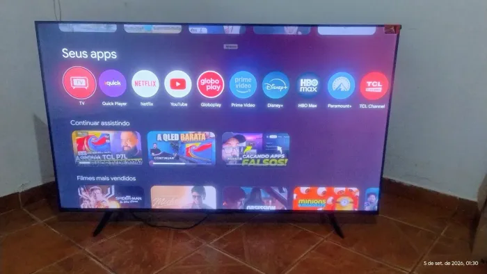 SMART TV TCL ANDROID 55 POLEGADAS 4K COM BORDA INFINITA