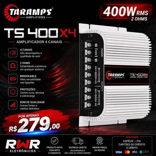 Módulo TS400x4 Taramps 'Entrega Grátis' (RWR SOM)