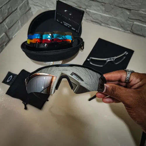 Óculos Radar EV, kit 5 lentes e acessórios, imagens reais, óculos de corrida e ciclismo