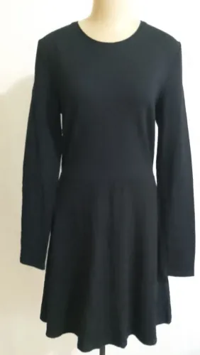 Vestido preto manga longa tamanho G marca bluesteel