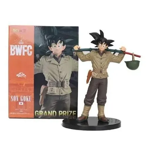 Action figure Dragon Ball Z Goku Army Uniform MUITO RARO, alta qualidade