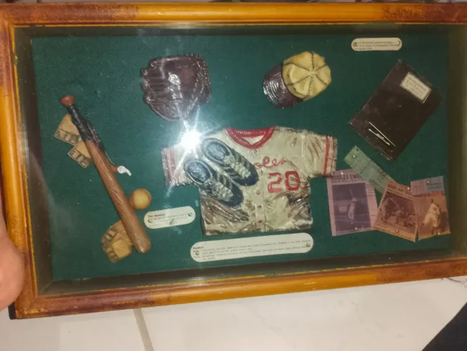 Quadro artístico de bassebol 