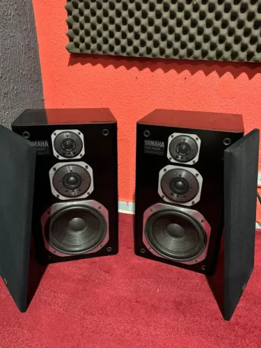 Lendárias Caixas Yamaha NS100X made japan 3 vias woofer 10" carbonato d titanium originais