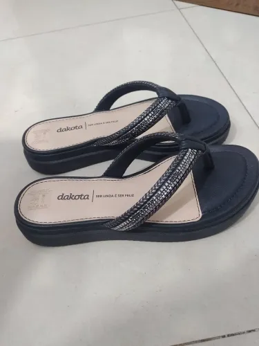 Sandália plataforma preta Dakota n36