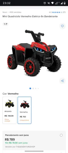 Quadriciclo Infantil