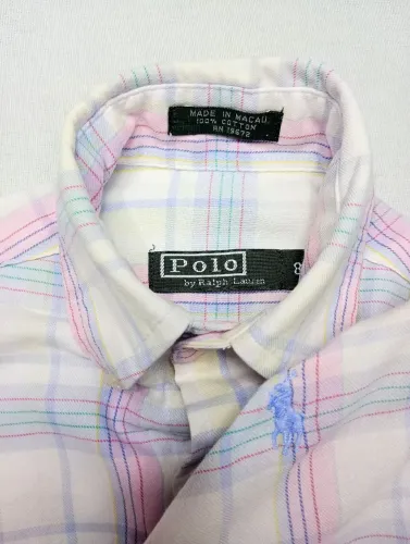 Camisa Polo Ralph Lauren Infantil Tamanho 6/7 Anos Original 