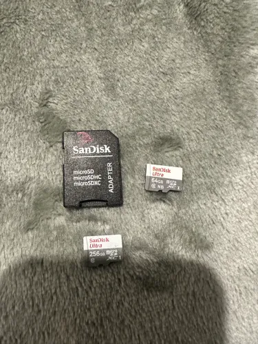 Cartão de memória 256gb e 64gb