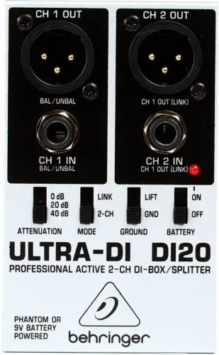 Direct Box Ativo Behringer ULTRA-DI DI20