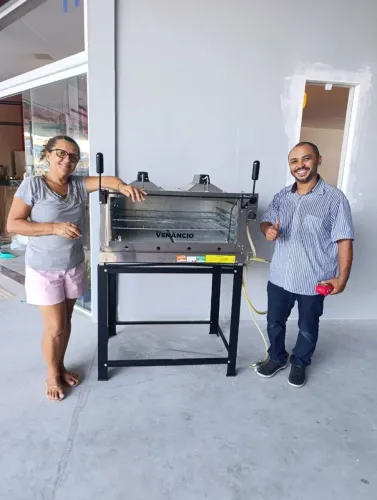 FORNO INDÚSTRIAL A GÁS INOX ROMA FIRI 90 CM COM INFRA-VERMELHO VENÂNCIO