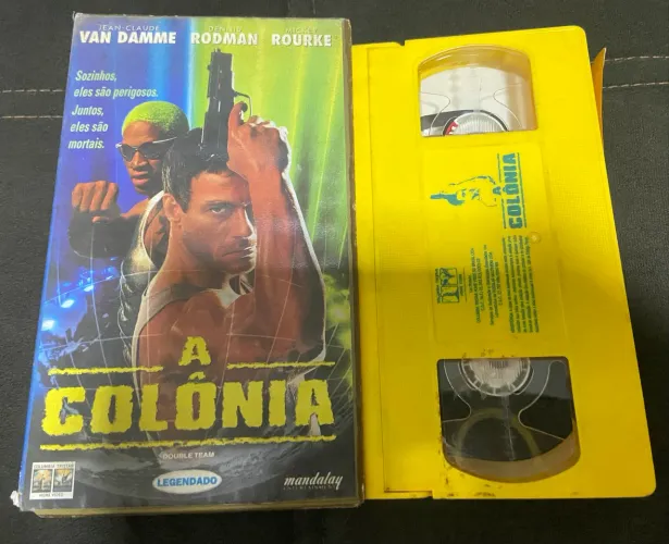 Fita VHS filme A colônia LEGENDADO fita amarela