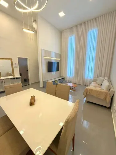 CASA TÉRREA MOBILIADA para LOCAÇÃO com 3 SUÍTES e PISCINA em BRAGANÇA PAULISTA no CONDOMÍN