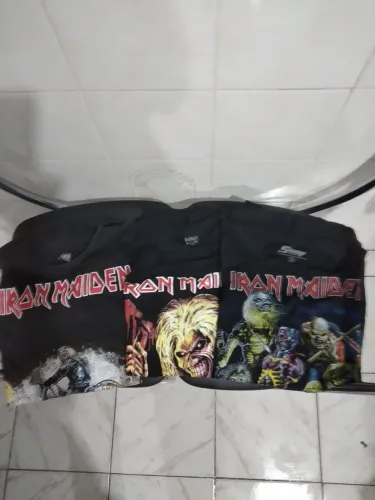 3(blusas) Rock/banda Iron Maiden Tam G