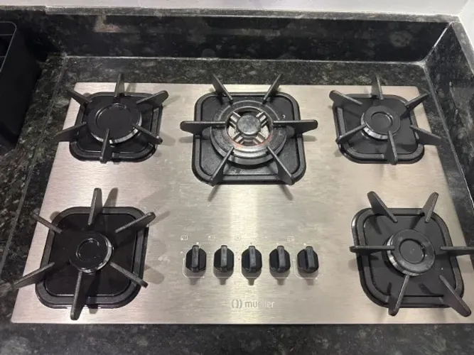 Cooktop Mueller 5 bocas de alumínio