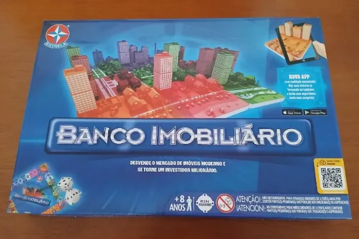 Banco Imobiliário com Aplicativo - Jogo de tabuleiro