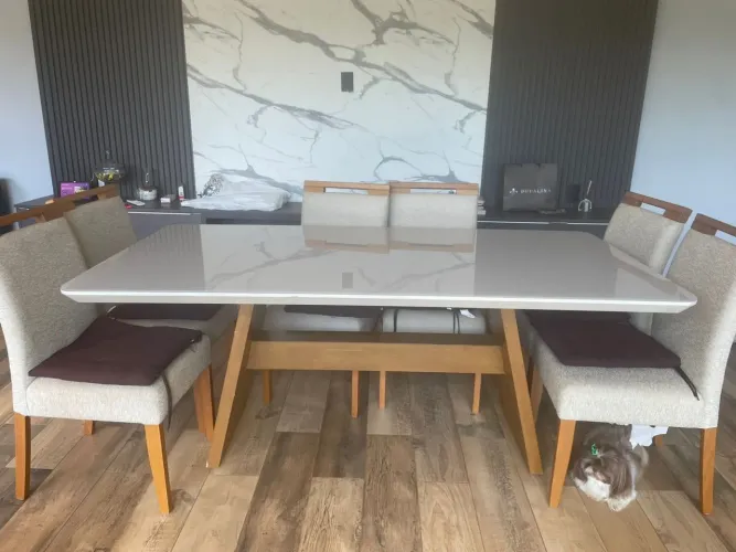 Conjunto Casa Verde - (mesa + 8 cadeiras)