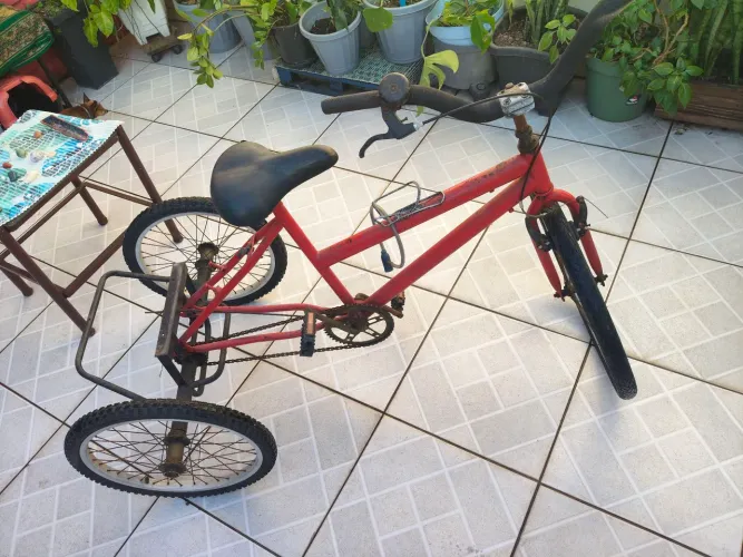 Triciclo de Carga Adulto Reforçado (Ideal para Trabalho / Entregas)