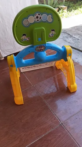 Brinquedo menino Trave de Futebol e Basquete.