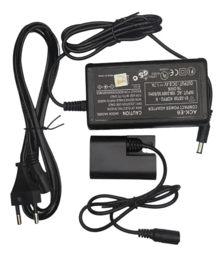 FONTE DE ENERGIA ACK-E6 - CANON | R6 MARK II, R7 E OUTRAS