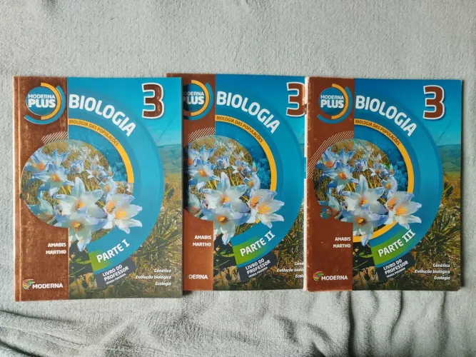 Kit Biologia Moderna Plus Vol 3 - Amabis e Martho (Completo)