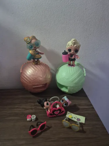 Mini Lote Bonecas LOL SURPRISE - Luxe 24k Gold, Pink Baby e Lil Sugar + Lil Spice 