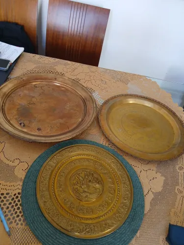 Medalhão e bandeja