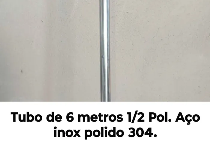 Tubo redondo aço inox 304 polido