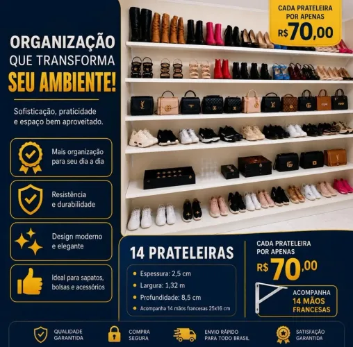 Prateleiras OTIMA QUALIDADE