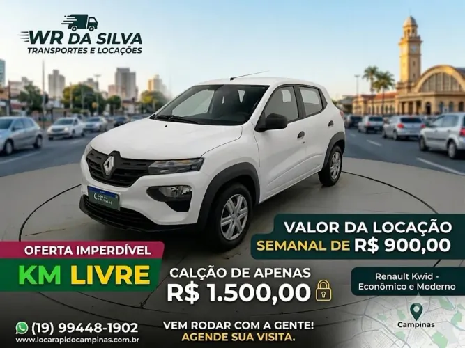 Locação de veículos para motorista de aplicativos