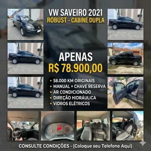 Volkswagen Saveiro Robust 1.6 Total Flex 8V CD 2021