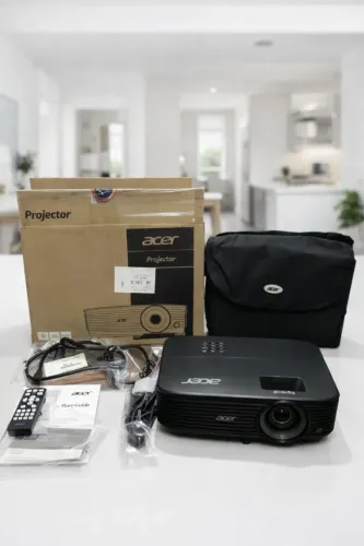 Projetor Acer X1123HP Diversos Acessórios E tela Retrátil